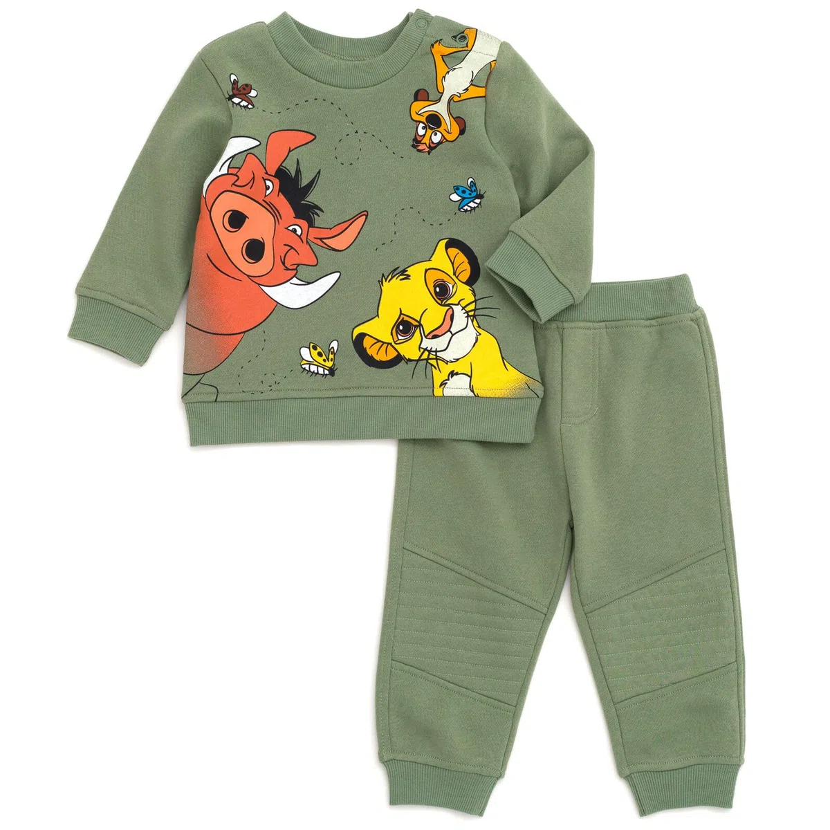 Disney Król Lew Myszka Miki Kubuś Puchatek Toy Story polarowa bluza i spodnie strój zestaw od noworodka do dużego dziecka rozmiary