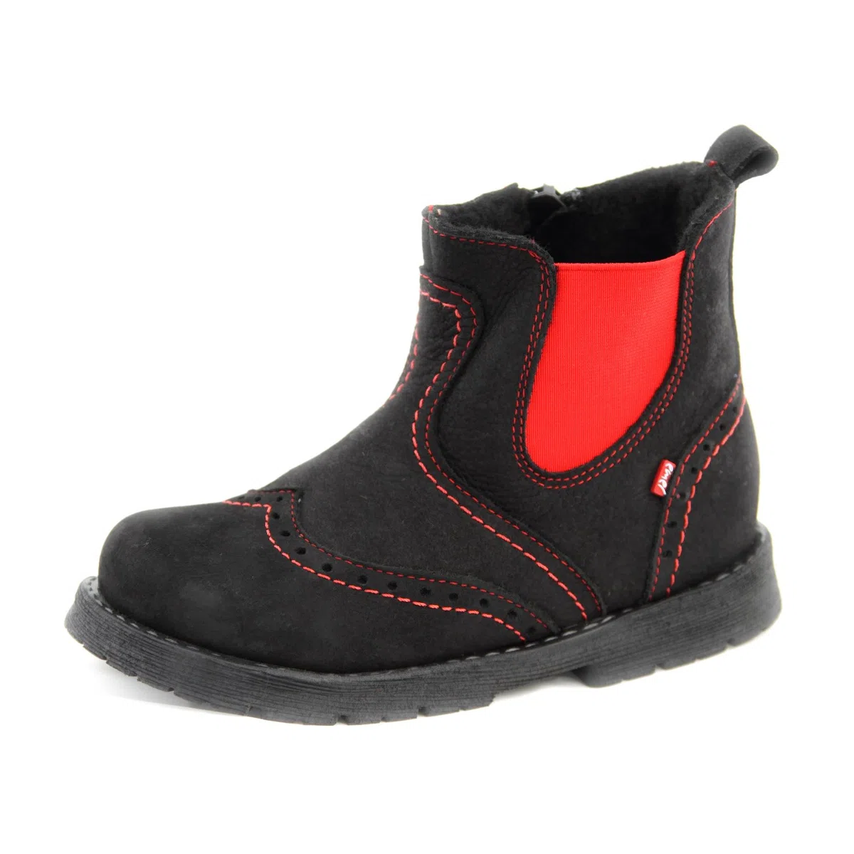 Buty niemowlęce buty dziecięce buty dziewczęce czarne buty model Emel 1967-10 ręcznie robione (21)