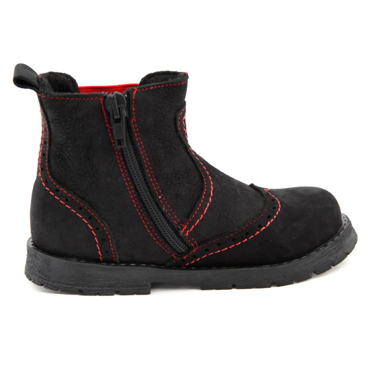 Buty niemowlęce buty dziecięce buty dziewczęce czarne buty model Emel 1967-10 ręcznie robione (21)